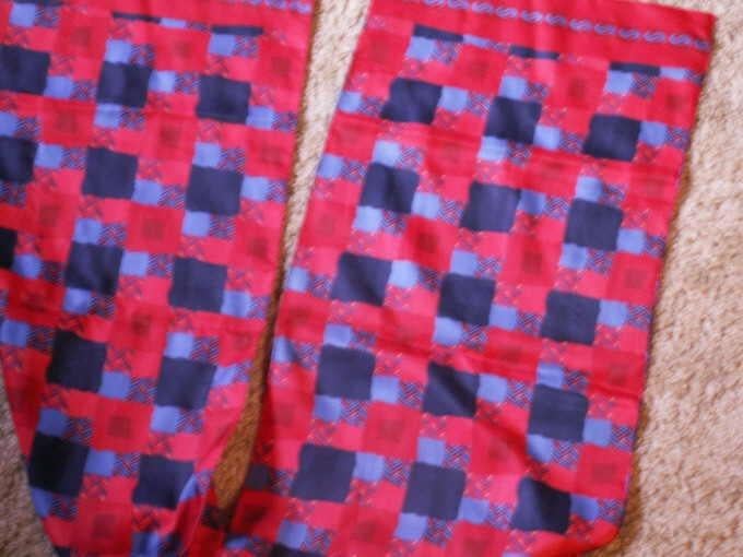 NS sjaal spoorwegen lang model rood met blauw geblokt, Ophalen of Verzenden, Nieuw, Trein, Overige typen