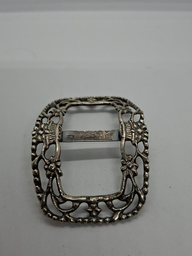Antieke zilveren gesp, Antiek en Kunst, Antiek | Goud en Zilver, Ophalen of Verzenden, Zilver