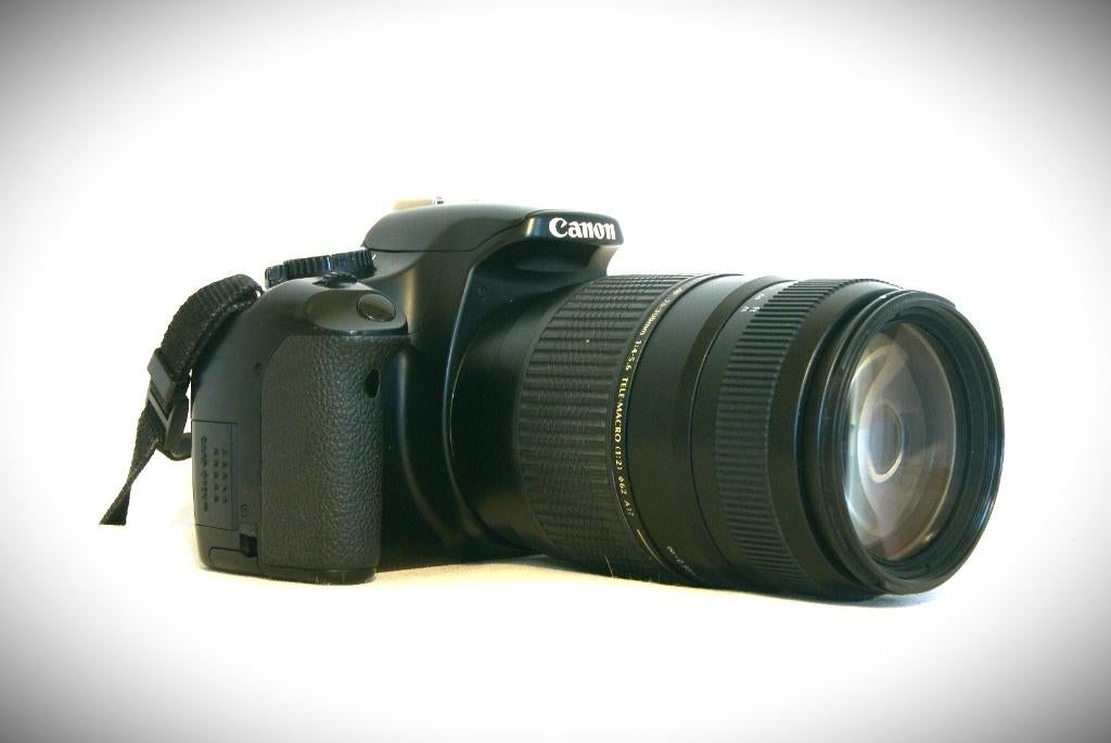 Canon 450D met grote (macro) telelens!, Ophalen, 14 Megapixel, Spiegelreflex, Canon