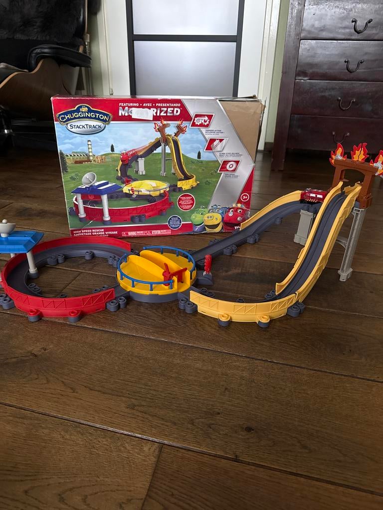 Chuggington StackTrack Treinbaan, Ophalen of Verzenden, Zo goed als nieuw, Jongen of Meisje