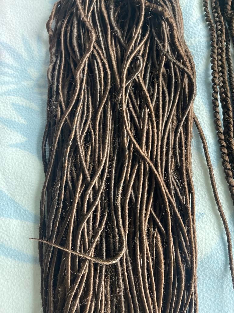 Prachtige gladde dreads - 1x gedragen, Ophalen of Verzenden, Zo goed als nieuw, Pruik of Haarverlenging