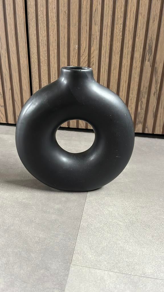 LINDA  Loves design vaas zwart, ., Zwart, Ophalen of Verzenden, Zo goed als nieuw