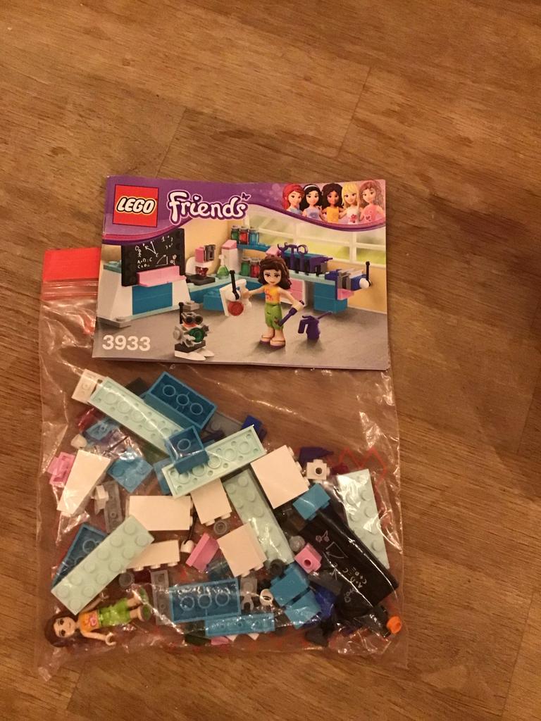 LEGO Friends Olivia's Laboratorium 3933 (2012) - Compleet, Ophalen of Verzenden, Zo goed als nieuw, Complete set, Lego
