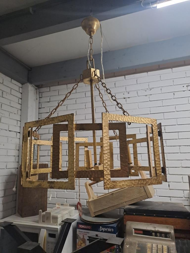 Hanglampen goud kleur, Ophalen, Zo goed als nieuw, Minder dan 50 cm