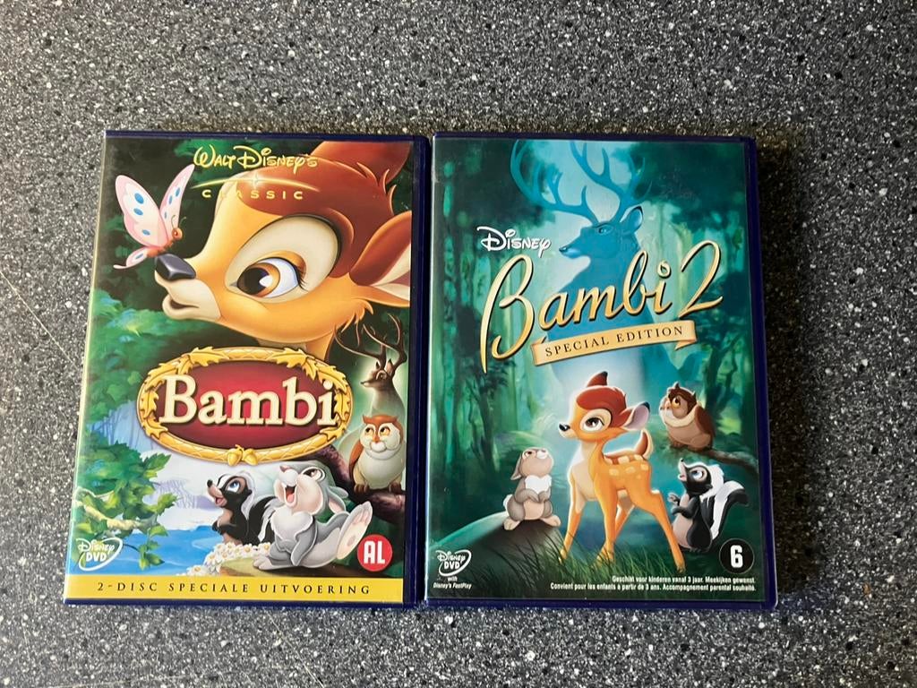 Bambi 1 + Bambi 2 (3-Disc) Disney, Tekenfilm, Amerikaans, Ophalen of Verzenden, Zo goed als nieuw