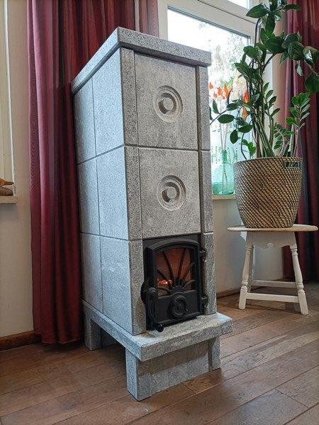 Norsk kleber Otta 103 speksteenkachel houtkachel, Huis en Inrichting, Kachels, Ophalen, Vrijstaand, Hout, Nieuw