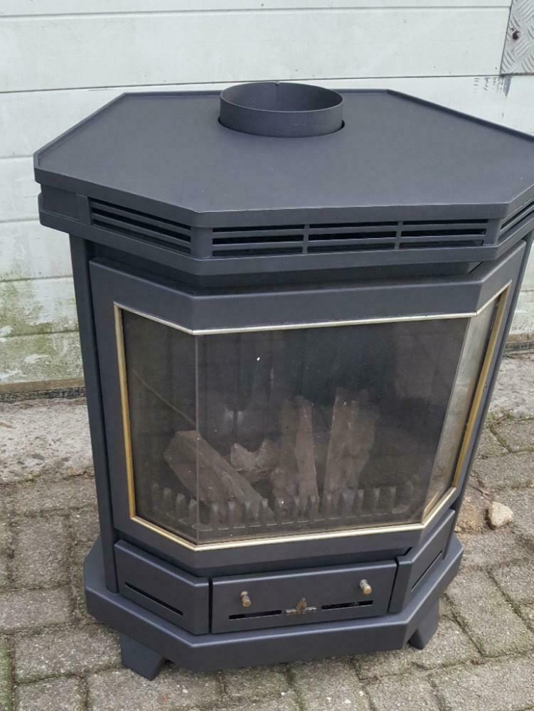 Mooie Barbas gaskachel met 1 deur, Huis en Inrichting, Kachels, Ophalen of Verzenden, Gebruikt, Gas, Vrijstaand