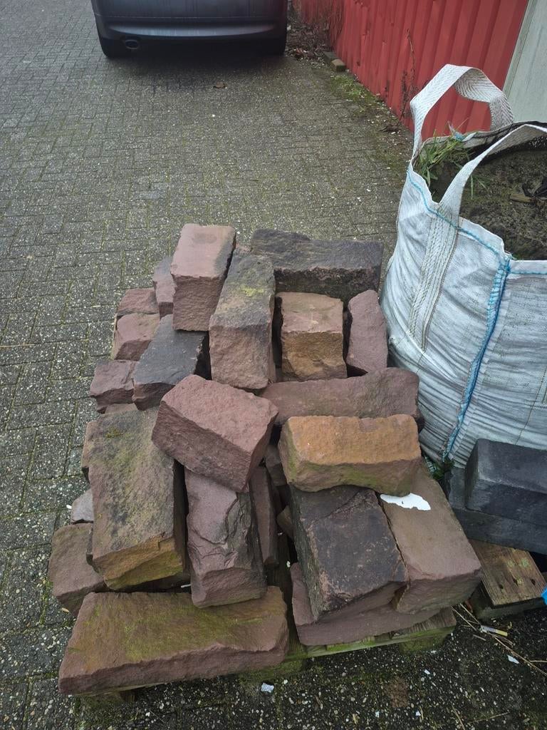 Tuin decoratie stenen, Ophalen, Gebruikt, Zandsteen, Bruin