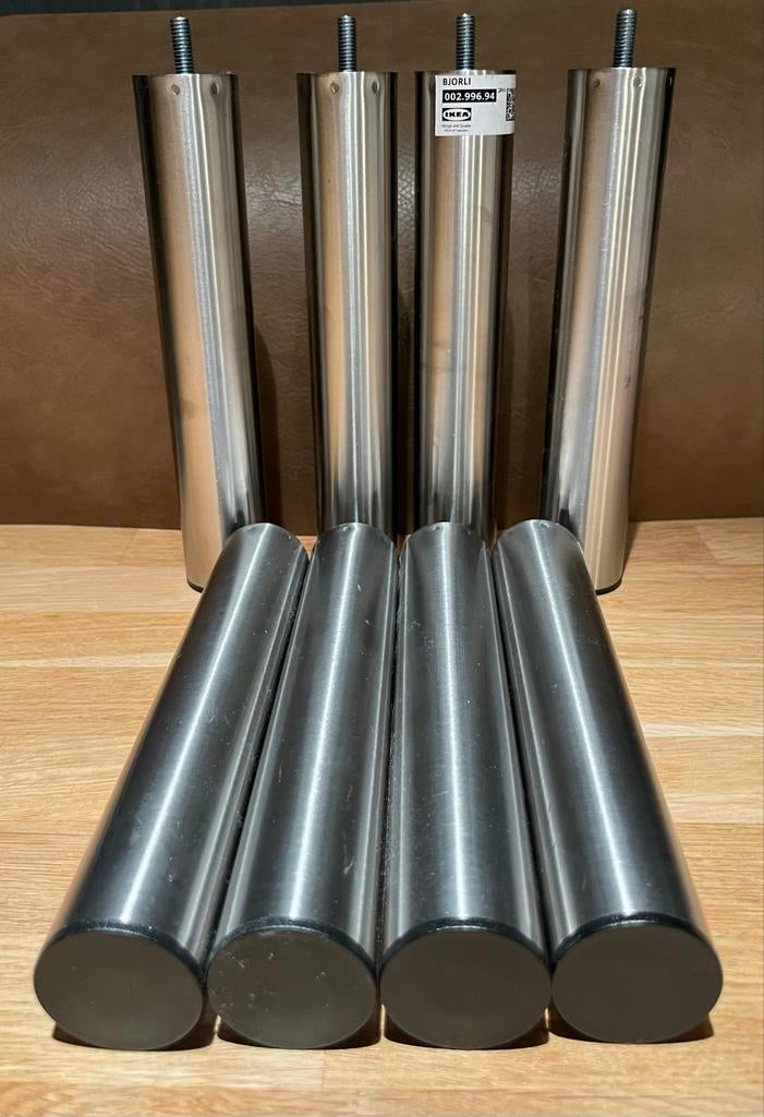 8 IKEA BJORLI poten - 20 cm - Zo goed als nieuw, Tafelpoot, Minder dan 50 cm, Ophalen of Verzenden, Zo goed als nieuw