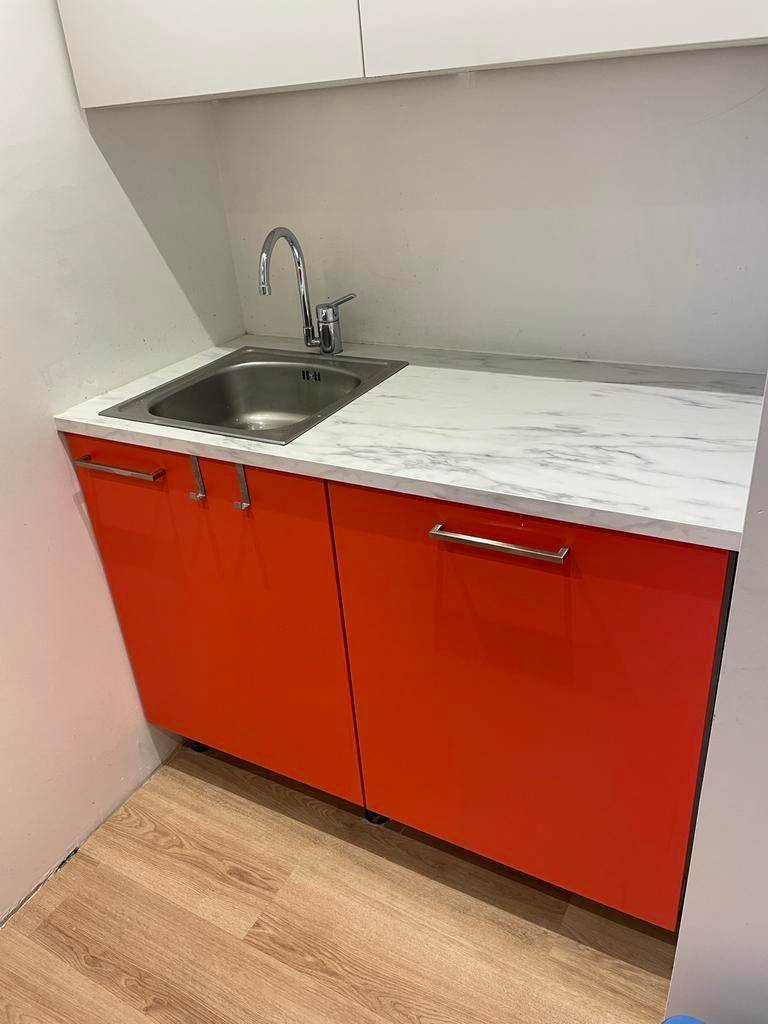Keuken met inbouwapparatuur, Huis en Inrichting, Ophalen, Gebruikt, Wit