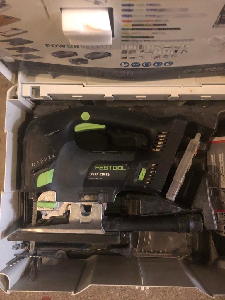 Festool PSBC 420 EB, Invalzaag, Ophalen of Verzenden, Zo goed als nieuw, 30 tot 70 mm