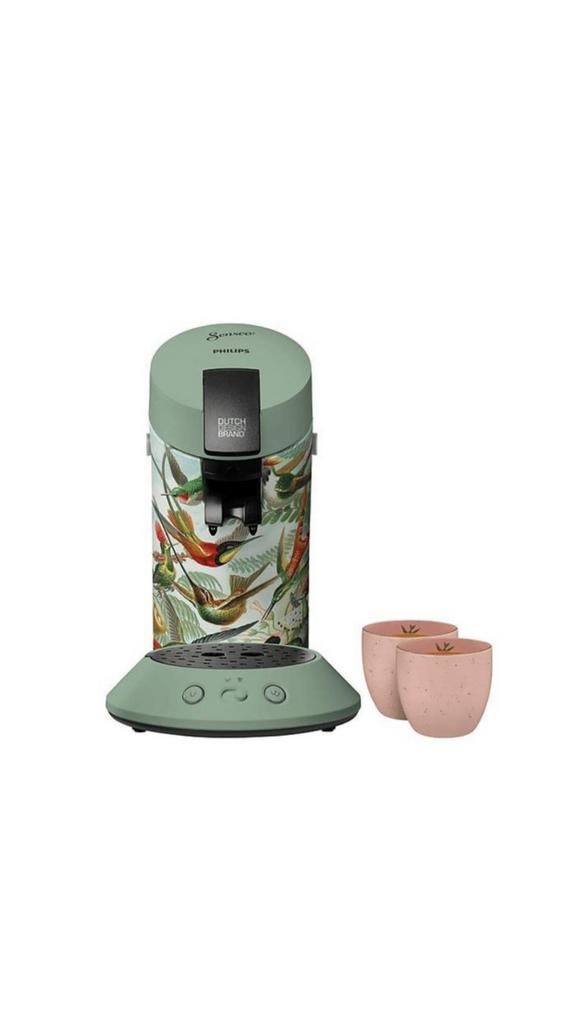 Philips Senseo Orijinal Plus Koffiezetapparaat Dutch Design, Ophalen, 2 tot 4 kopjes, Koffiepads en cups, Afneembaar waterreservoir