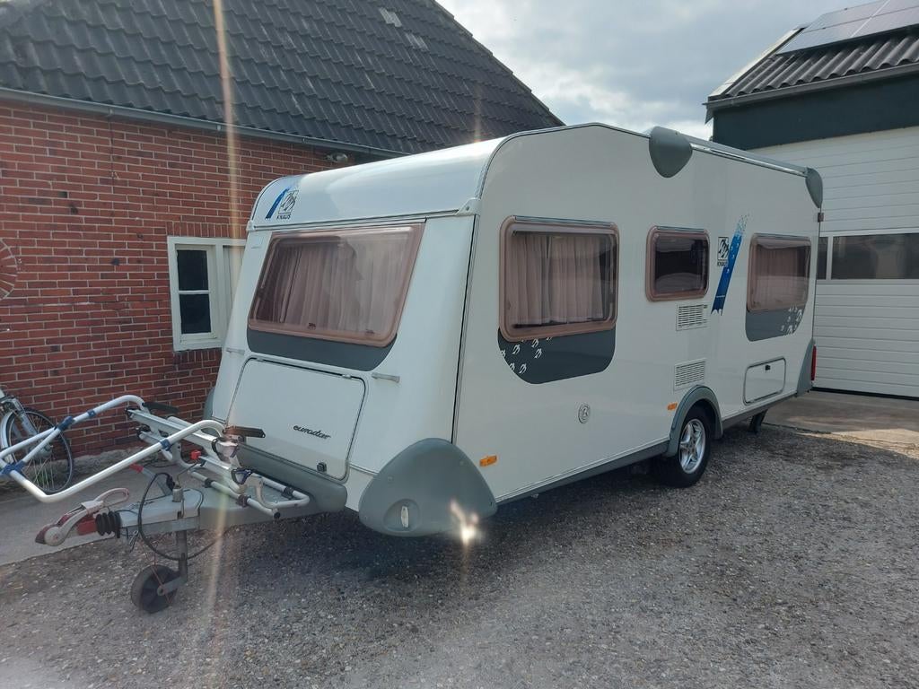 Knaus 450 TF Tourcaravan met luifel te huur, Caravans en Kamperen, Rondzit, Particulier, Luifel, Knaus