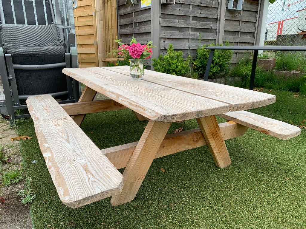 Kinderpicknick bank, Nieuw, Rechthoekig, Hout, Ophalen