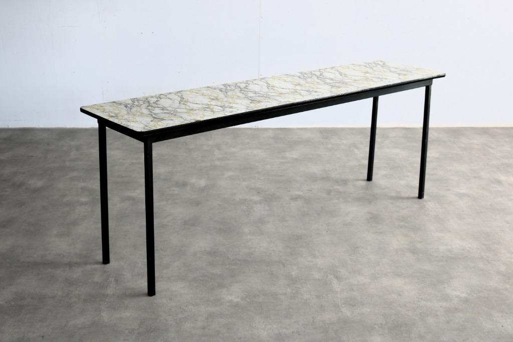 vintage tafels | schooltafels | jaren 60 | formica, Gebruikt, Timbeije@hotmail.com, Ophalen of Verzenden, 200 cm of meer