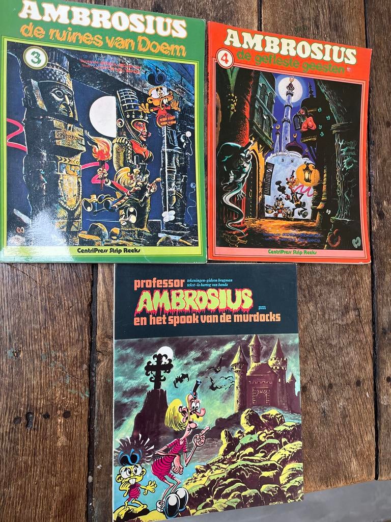 Ambrosius Stripboeken - 3 Delen, Meerdere stripboeken, Ophalen of Verzenden, Gelezen