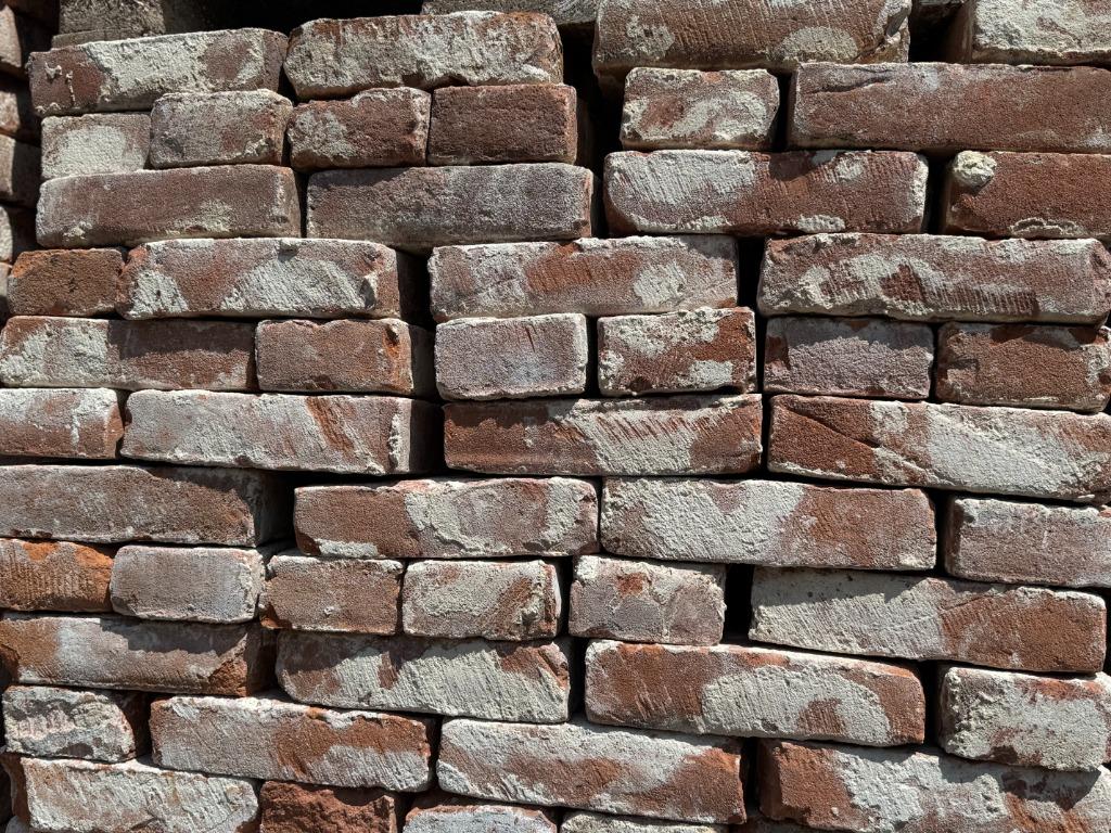 5500 stuks vormbak metselsteen rood oranje 70m2., Doe-het-zelf en Verbouw, Metselstenen, Ophalen, Gebruikt, Bakstenen, Info@walstra.nl