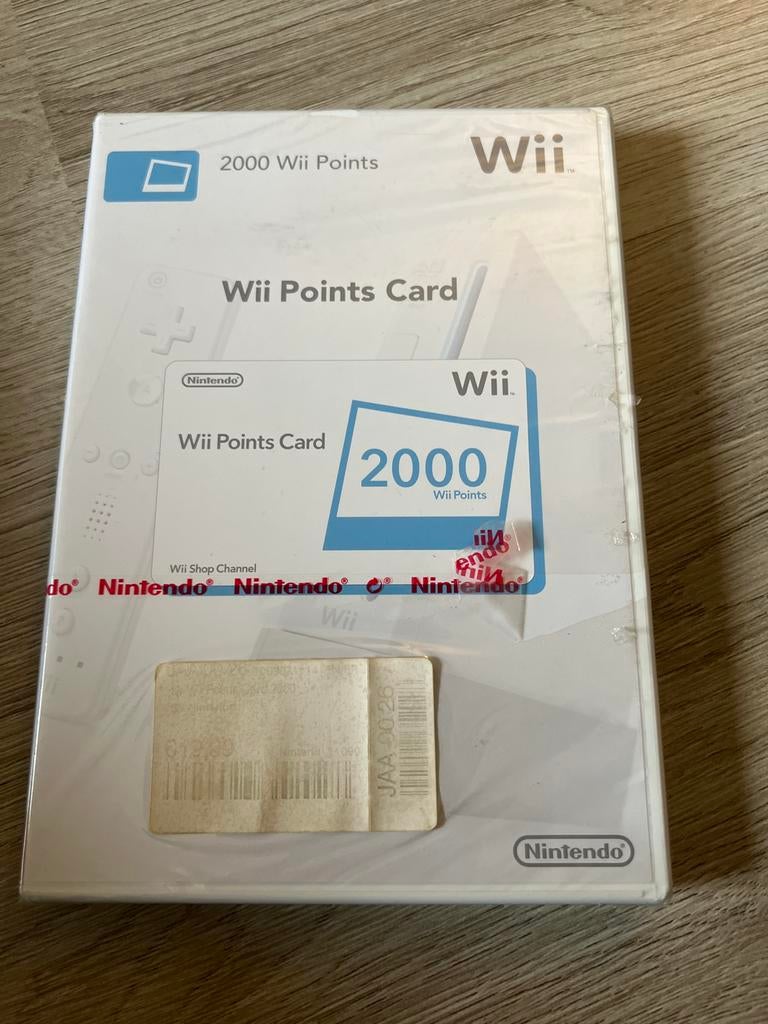 Wii Points Card - 2000 Punten - Geseald!, Overige genres, 1 speler, Nieuw, Ophalen of Verzenden