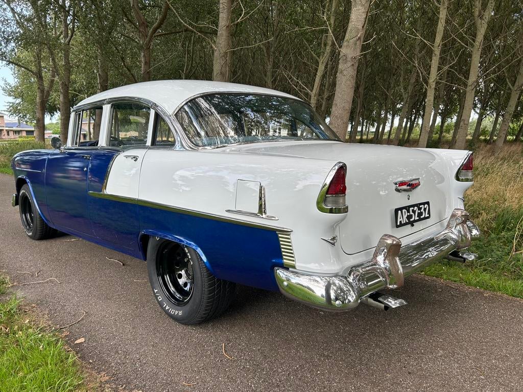 Chevrolet 1955 Blauw, 1595 kg, 6 stoelen, Sedan, Geïmporteerd