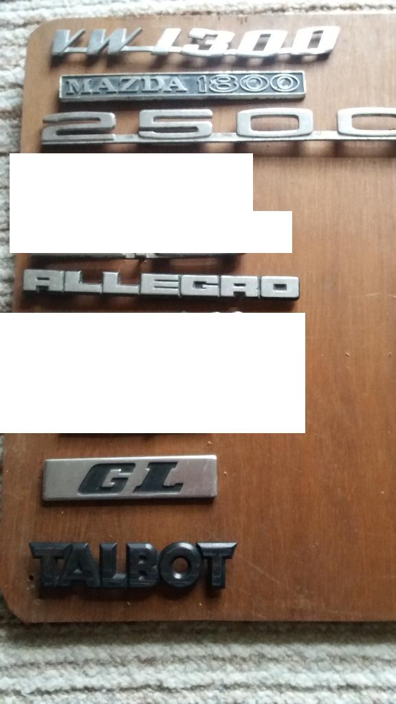 diverse auto emblemen embleem type plaatjes, Ophalen of Verzenden, Auto's