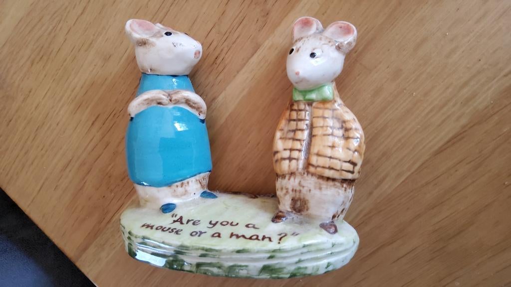 Vintage porseleinen Biswick England Kitty MacBride mouse, Ophalen of Verzenden, Zo goed als nieuw