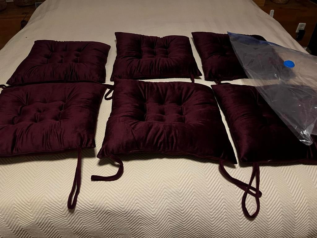 Zitkussens 45x45, Huis en Inrichting, Woonaccessoires | Kussens, Nieuw, Paars, Vierkant, Ophalen of Verzenden