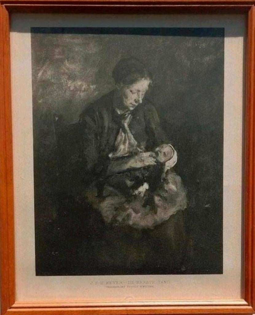 Eerste tand ... Hein Kever (1854-1922) ..., Antiek en Kunst, Ophalen of Verzenden