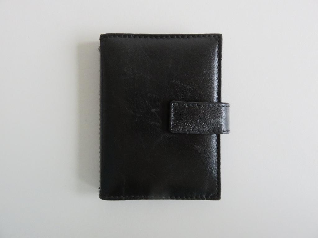 Bruin leren mapje voor pasjes, pasjeshouder creditcard etui, Ophalen of Verzenden, Gebruikt, Bruin, Leer