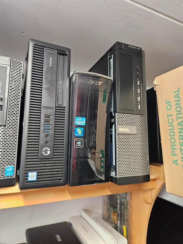 Partij desktops en laptops 2e tm 6e generatie 30 euro, Computers en Software, Desktop Pc's, Ophalen, Hp, 2 tot 3 Ghz, Dell HP