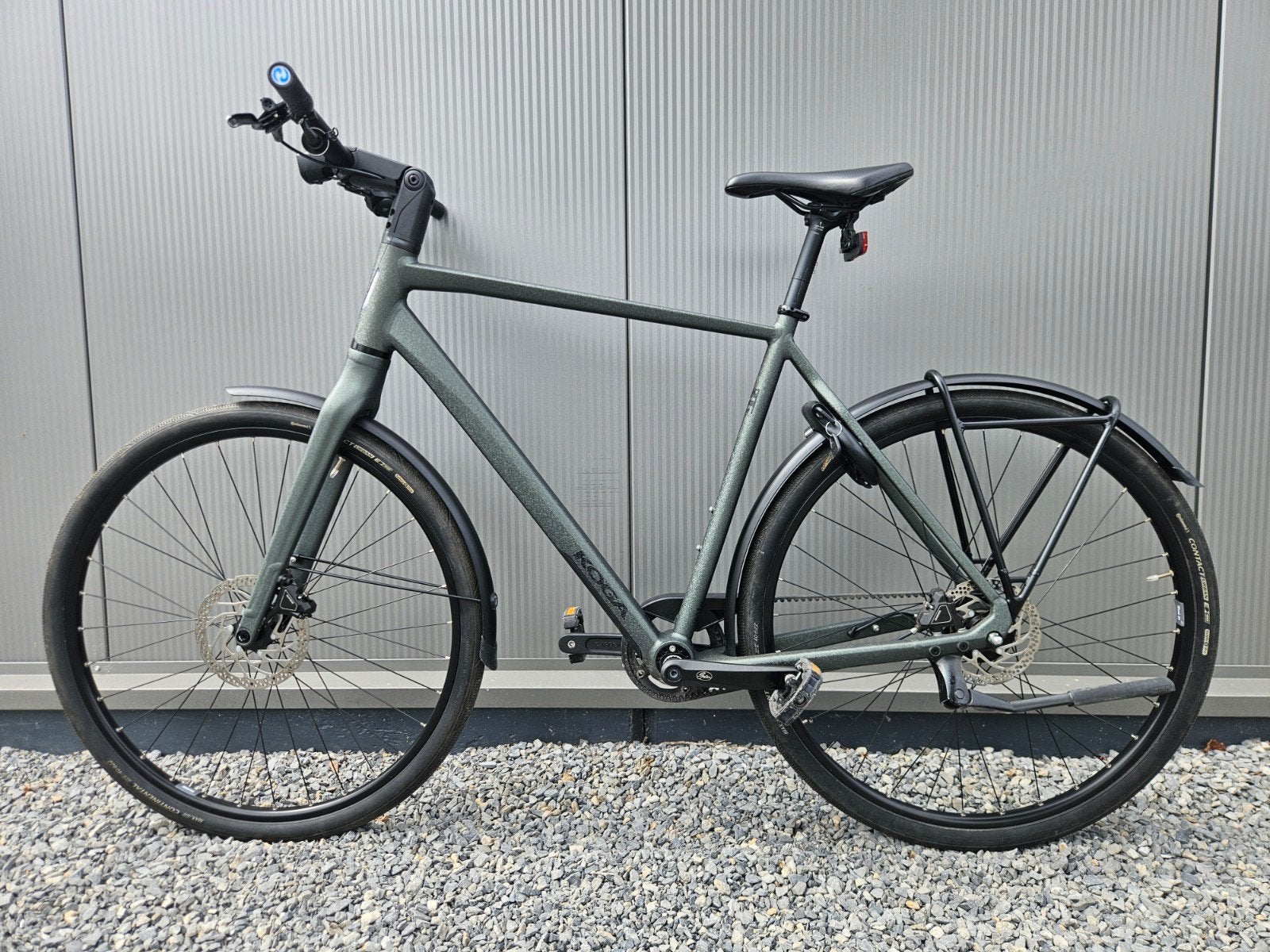 Koga Supermetro moss matt heren urban bike - L / 57cm, Ophalen, 57 tot 61 cm, Koga Miyata, Schijfrem