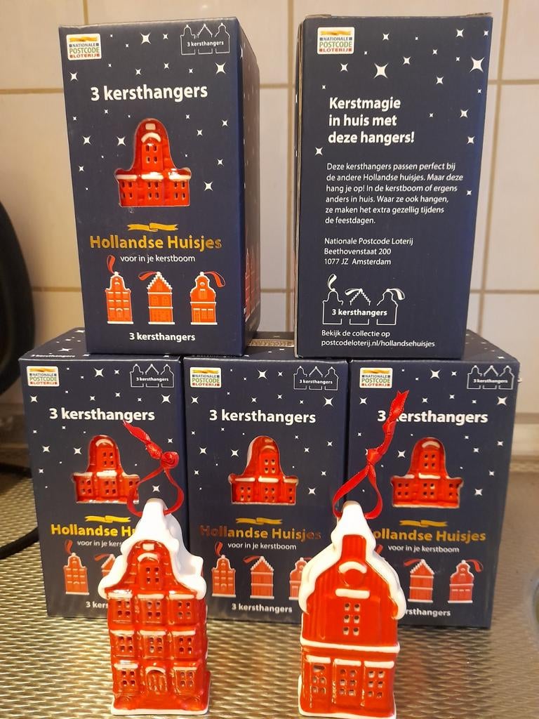 Mini kerst boom  hangers huisjes., Ophalen, Nieuw
