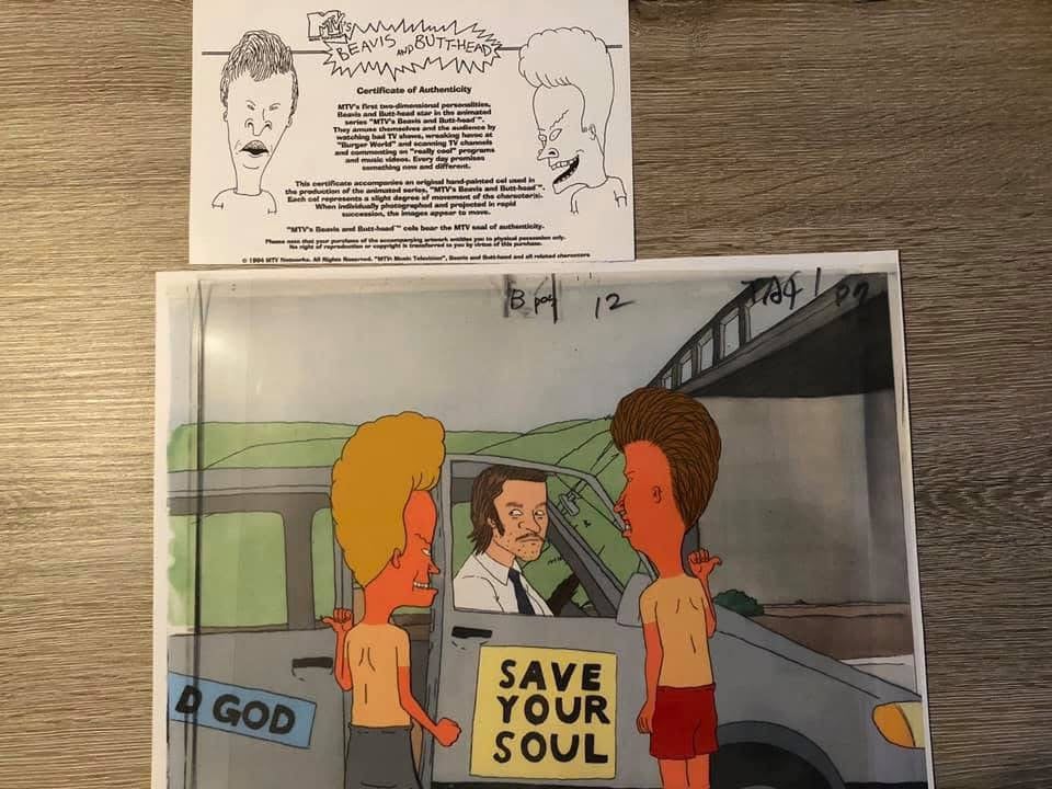 Beavis and Butthead Animation Cellen met Certificaat., Verzamelen, Ophalen of Verzenden, Zo goed als nieuw, Tv, Overige typen