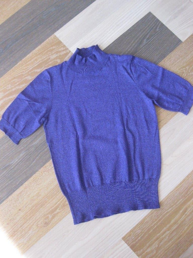 Hema Glittertrui met korte mouw, maat M, Maat 38/40 (M), Verzenden, Paars, Zo goed als nieuw