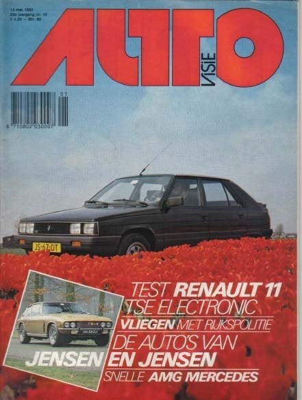 Autovisie 10 1983 : Mercedes Benz 190 AMG - Renault 11 TSE, Ophalen of Verzenden, Gelezen, Algemeen