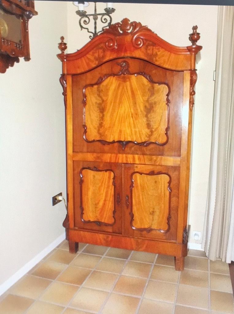 Antieke Secretaire/Schrijfbureau - Palisander/Rosewood, Antiek en Kunst, Ophalen