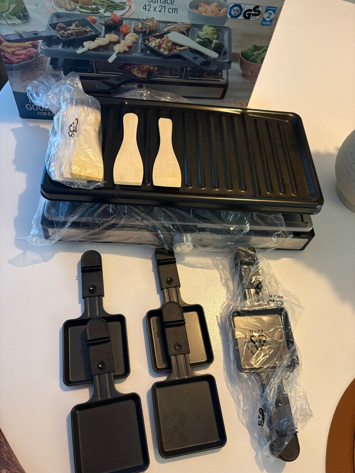 Raclette & Gourmet Set voor 8 personen - Nieuw in doos, Ophalen of Verzenden, Nieuw, 8 personen of meer