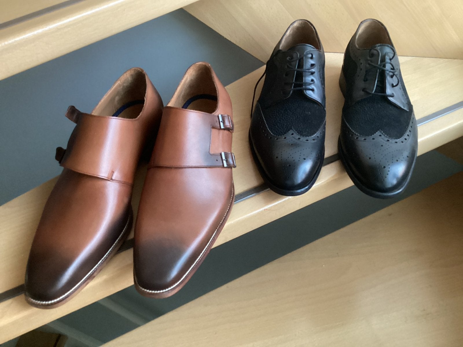 Stijlvolle Suitable herenschoenen, bruin en zwart nieuw !, Kleding | Heren, Schoenen, Zwart, Nieuw, Ophalen of Verzenden, Gespschoenen
