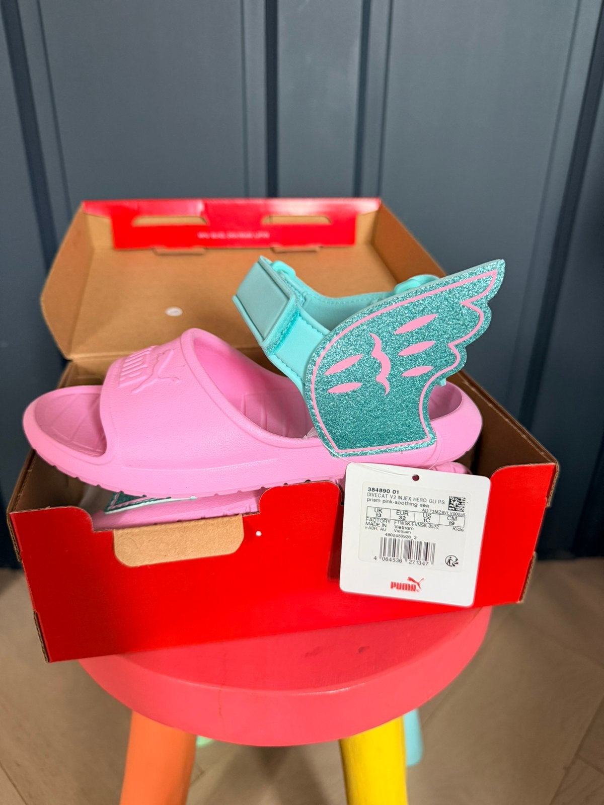 Puma sandalen, Kinderen en Baby's, Ophalen of Verzenden, Zo goed als nieuw, Meisje, Overige typen