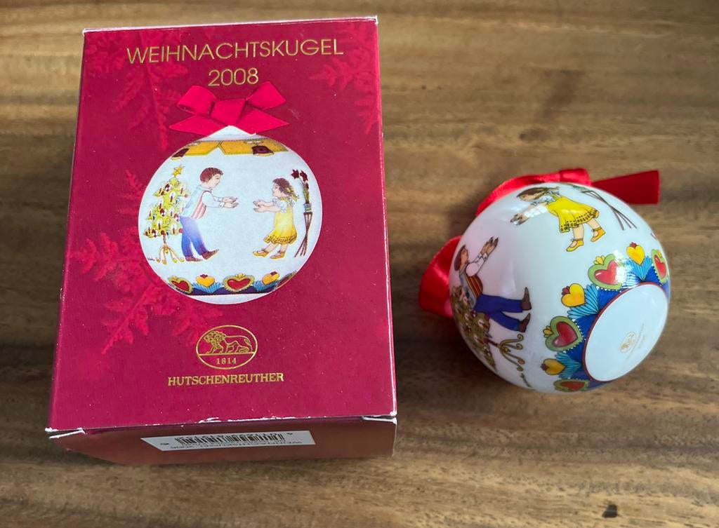 weihnachts kerstbal  2008 hutschenreuther, Diversen, Ophalen of Verzenden, Zo goed als nieuw