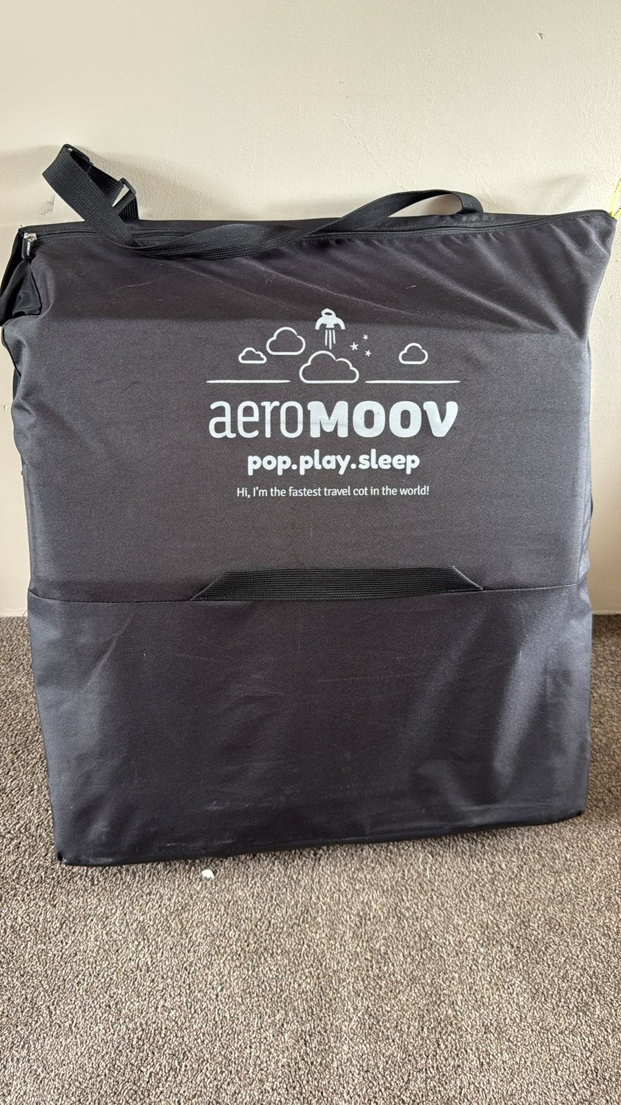 AeroMoov Pop-Up Reisbedje met Matras en Hoes, Ophalen, Zo goed als nieuw, Reisbedje