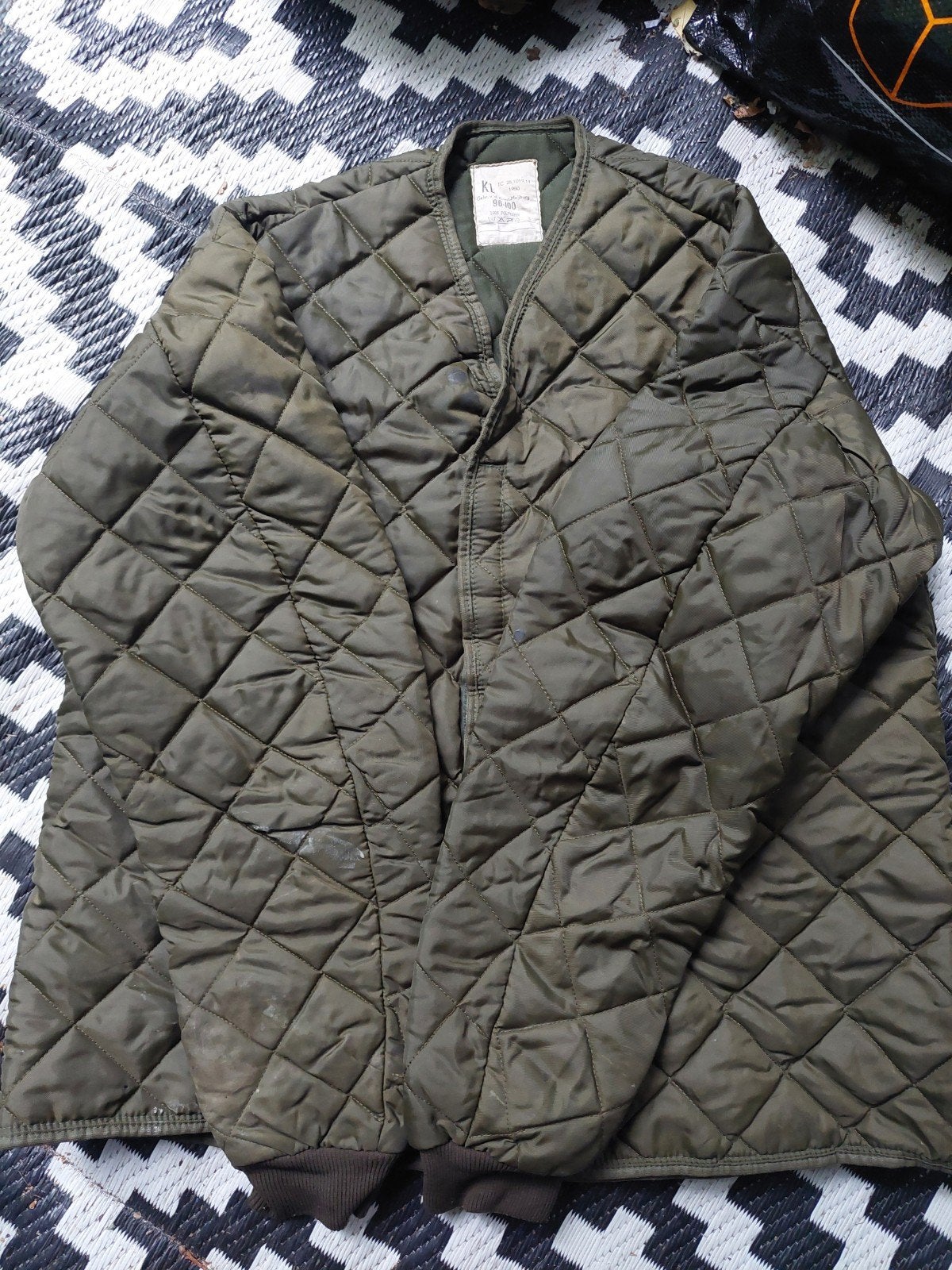 Vintage KL gewatteerde jas en broek - Militair, Overige maten, Ophalen of Verzenden, KL, Gedragen