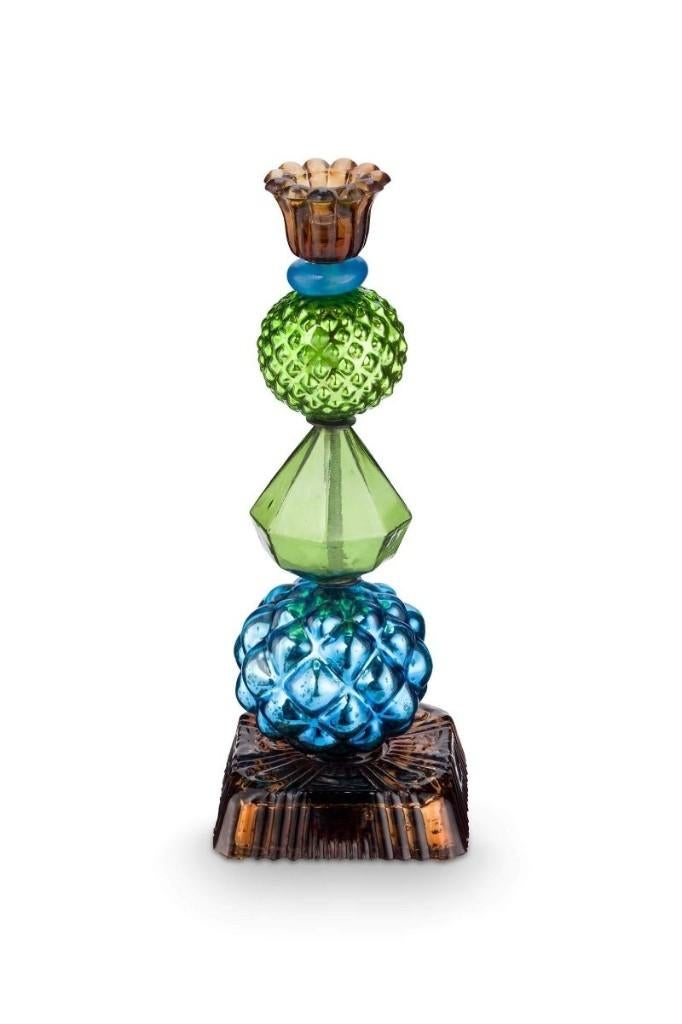 Gezocht Pip   Kaarsenhouder Glas Blauw-groen, Huis en Inrichting, Woonaccessoires | Kandelaars en Kaarsen, Overige materialen