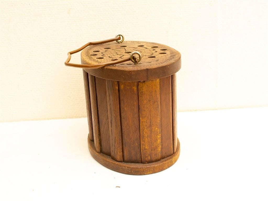 Houten ovale voetenstoof 32623, Minder dan 50 cm, Gebruikt, 125 cm of meer, Ophalen of Verzenden