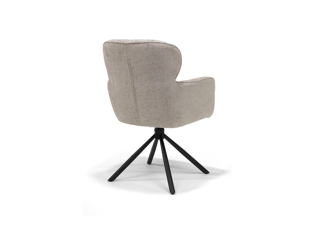 Eetstoelen draaibaar 180 graden draaibaar - auto return, Eetstoel Bazel 180 auto return Onyx 6 Beige, Overige kleuren, Nieuw, Ophalen of Verzenden