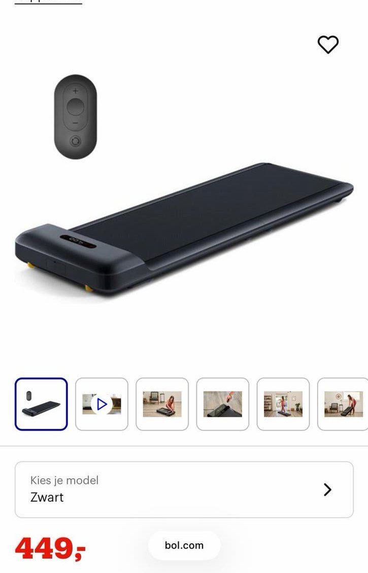 KingSmith WalkingPad C2 Inklapbare Loopband - Stil en Compac, Nieuw, Ophalen of Verzenden, Metaal, Loopband