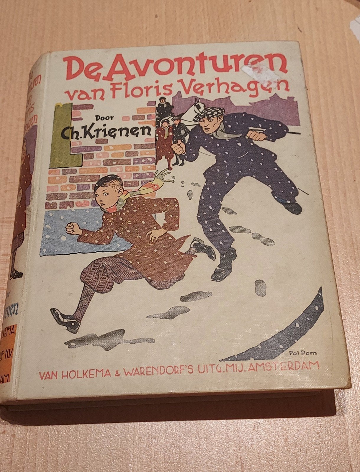 Antiek Kinderboek: De Avonturen van Floris Verhagen - Ch. Kr, Boeken, Sprookjes en Fabels, Ophalen of Verzenden, Gelezen, Ch. krienen