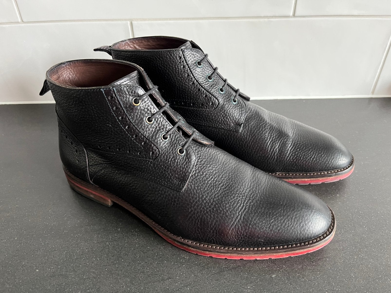 Floris van Bommel herenschoenen maat 9.5 / 43.5, Verzenden, Floris, Zwart, Floris