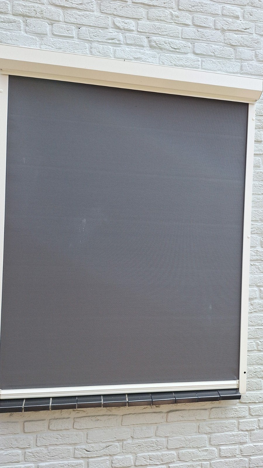 Ritsscreen electrisch grijs, Ophalen, Gebruikt, 100 tot 150 cm, Crème of Beige