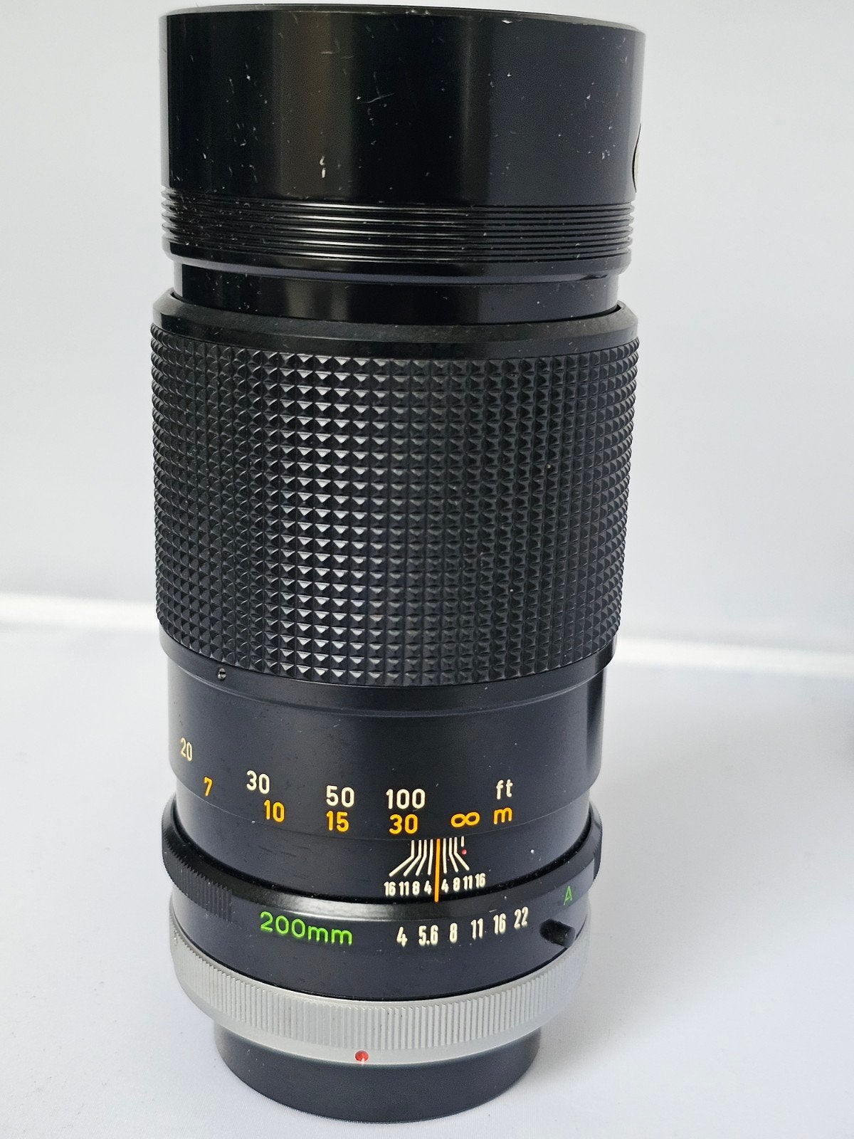 Canon FD 200mm 1:4 s.s.c. breach lock, Ophalen of Verzenden, Telelens