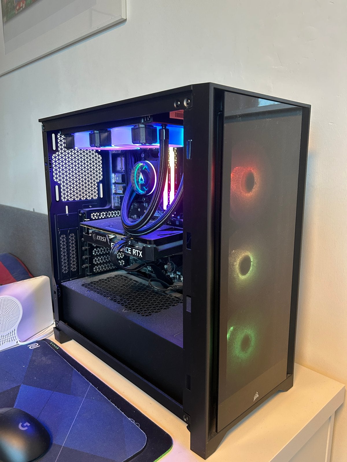 Gaming PC/setup RTX3060, Ryzen5700G, 32GB RAM, 1TB SSD, 32 GB, Zo goed als nieuw, Gaming, SSD